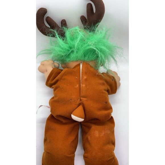 Russ Berrie Troll Kidz Doll Rudy Reindeer Christmas Plush 2335 12" - Picture 3 of 4